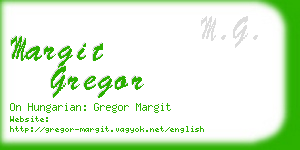 margit gregor business card